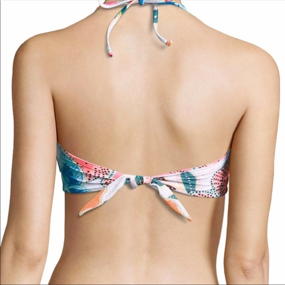 ISO Mara Hoffman Acacia Bikini Top - Pink NWT - Picture 2 of 2